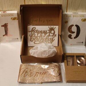 Birthday Party Decorations & Supplies for 19th Birthday - New in Box